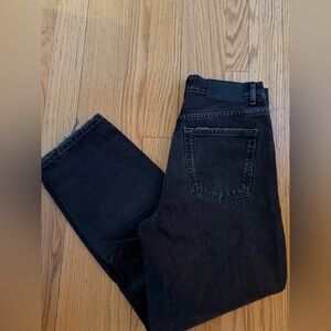 ZARA black The Bliss Straight ankle jeans size USA 4